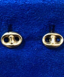 Gemelos de calabrote en oro amarillo de ley 18 kts.