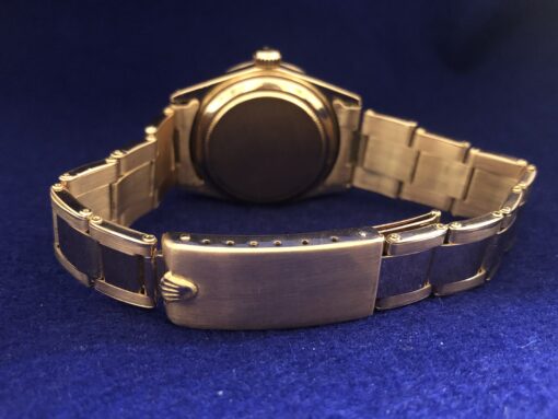 Rolex Oyster Perpetual Date en oro rosa de ley 18 kts., 31 mm., movimiento de cuerda manual, esfera argenté, año 1959. - Imagen 2