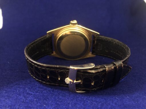 Rolex Oyster Perpetual Day-Date Oro, esfera champán de 36 mm en oro amarillo de ley 18kts., movimiento automático, año 1962, con pulsera de piel, caja original y factura. - Imagen 2
