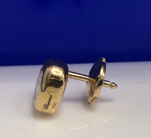 Pendientes CHOPARD "Happy diamonds" con diseño en forma de corazón, con todos los contrastes originales de la marca, en oro amarillo de ley 18 kts. - Imagen 2