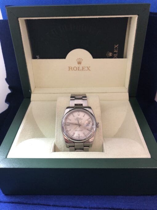 Rolex Datejust 36, Ref.: 116200, esfera argenté, movimiento automático, 38mm, en acero, año 2009. Con caja y documentos originales. - Imagen 2