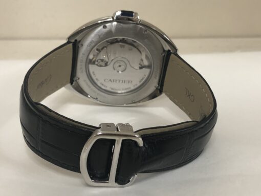 Reloj de caballero Modelo Clé de Cartier, Ref.: WGCL0005, en acero y pulsera de piel genuina, automático, año 2018. - Imagen 3