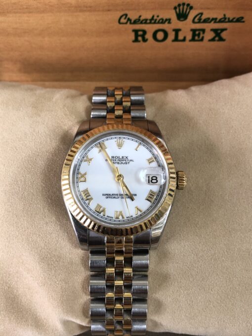 Rolex Datejust Jubilee de señora, en acero y oro amarillo de ley 18 kts, 34mm, automático, año 2006.