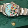 Rolex Oyster Perpetual 41mm, Celebration Dial Edición Especial, brazalete de acero, automático, año 2024.